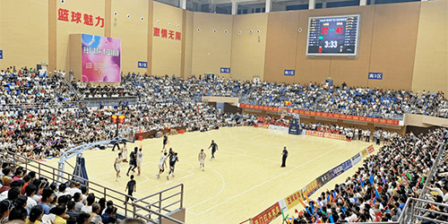 乐虎lehu看台助力广西兴业县文体综合馆，再添文化新地标